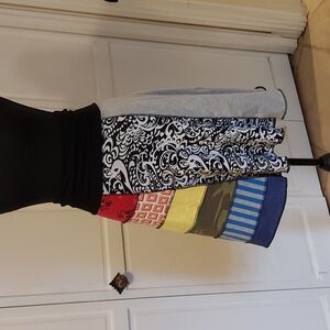 Hippie Patchwork Skirt Short Bohemian Style A line  Size S Multi Color